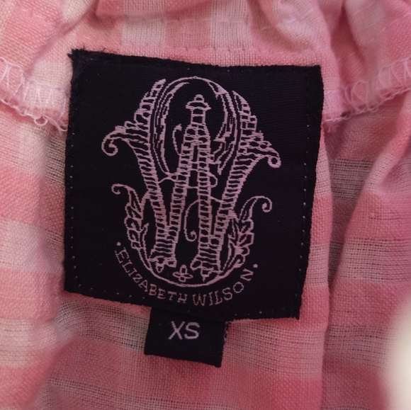 Elizabeth Wilson Pink Gingham Maxi Skirt & Crop Top Set Size XS Country Summer - Picture 10 of 10